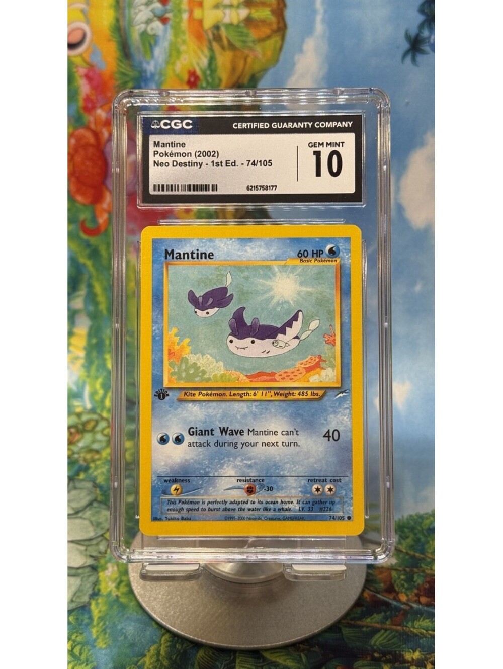 Mantine Neo Destiny 74/105 2002 1st Edition English CGC 10